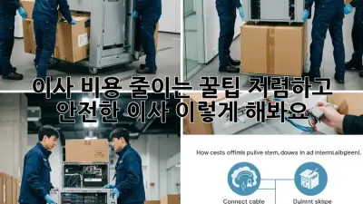 이사 비용 줄이는 꿀팁! 저렴하고 안전한 이사, 이렇게 해봐요!